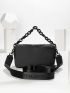 Minimalist Flap Chain Square Bag