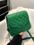 Mini Minimalist Quilted Flap Square Bag