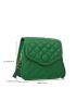 Mini Minimalist Quilted Flap Square Bag