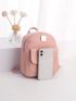 Mini Minimalist Metal Decor Classic Backpack