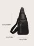 Mini Minimalist Zip Front Sling Bag