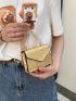 Mini Crocodile Embossed Chain Square Bag