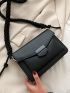 Mini Braided Detail Flap Square Bag