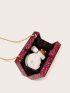 Mini Color Block Chain Evening Bag