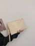 Croc Embossed Clutch Bag