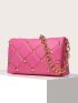 Quilted Studded Decor Square Bag