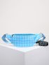 Geometric Pattern Waist Bag With Coin Purse