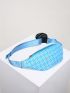 Geometric Pattern Waist Bag With Coin Purse