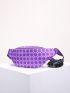 Geometric Pattern Waist Bag With Coin Purse