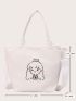 Cartoon Graphic Shopper Bag