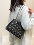 Quilted Chain Square Bag