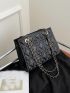 Quilted Chain Square Bag