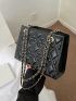 Quilted Chain Square Bag