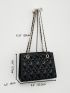 Quilted Chain Square Bag