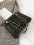 Quilted Chain Square Bag