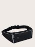 Geometric Patch Decor Release Buckle Detail Fanny Pack