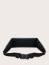 Geometric Patch Decor Release Buckle Detail Fanny Pack