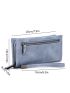 Zipper Decor Long Wallet