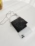 Mini Glitter Chain Square Bag