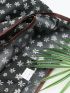 Fruit & Leaf Print Shopper Bag