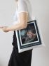 Oil Painting Graphic Shopper Bag