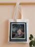 Oil Painting Graphic Shopper Bag