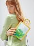 X Van Gogh INSPIRED MINI OIL PAINTING PRINT SQUARE BAG