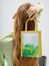 X Van Gogh INSPIRED MINI OIL PAINTING PRINT SQUARE BAG