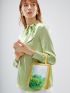 X Van Gogh INSPIRED MINI OIL PAINTING PRINT SQUARE BAG