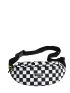 Two Tone Checkered Pattern Waist Bag