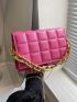 Mini Quilted Chain Flap Square Bag