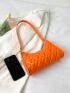 Minimalist Quilted Baguette Bag