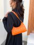 Minimalist Quilted Baguette Bag