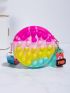 Mini Colorblock Pop It Circle Bag