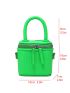 Mini Double Zipper Bucket Bag