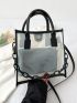 Minimalist Chain Clear Square Bag With Inner Pouch