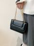 Minimalist Chain Flap Square Bag