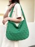 Quilted Large Capacity Bucket Bag