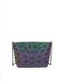 Holographic Geometric Pattern Chain Square Bag