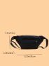 Minimalist Zip Front Waist Bag