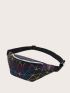 Colorful Geometric Print Fanny Pack