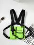 Letter Graphic Chest Rig Bag