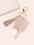 Hand Sanitizer Bottle & Tassel Decor Bag Charm