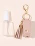 Hand Sanitizer Bottle & Tassel Decor Bag Charm