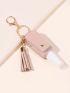 Hand Sanitizer Bottle & Tassel Decor Bag Charm