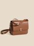 Mini Metal Lock Design Flap Square Bag