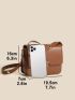 Mini Metal Lock Design Flap Square Bag