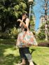 Floral Print Shopper Bag