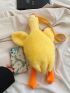 Mini Fluffy Cartoon Duck Design Novelty Bag