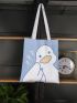 Cartoon Graphic Shopper Bag